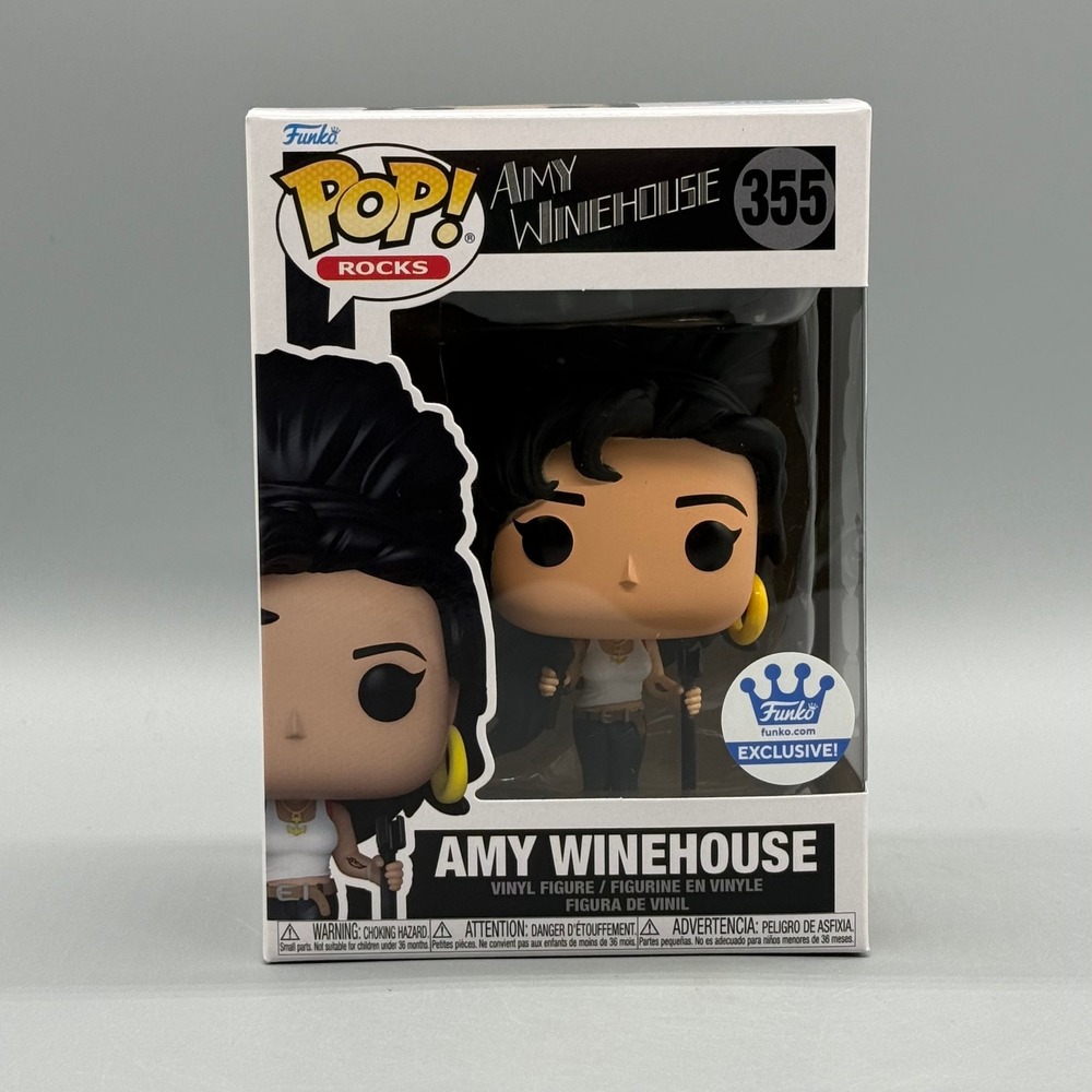 Funko Pop! Rocks #355 Amy Winehouse in Tank Top Exclusive w/ Protector *Vaulted*